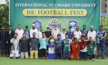 ইন্টারন্যাশনাল স্ট্যান্ডার্ড ইউনিভার্সিটির ফুটবল ফেস্ট উদ্বোধন