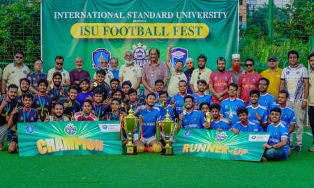 আইএসইউ ফুটবল ফেস্ট সিজন ১-এর চ্যাম্পিয়ন বাইনারি ব্লাস্টার্স