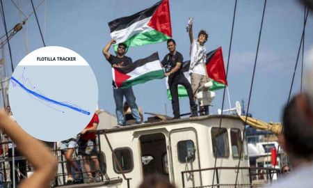 ফ্লোটিলার জাহাজগুলোর গাজা থেকে কতটা দূরে, দেখুন সরাসরি