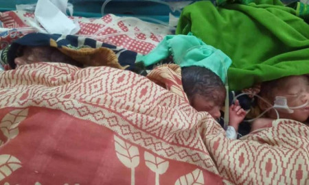 দিনমজুর দম্পতির ঘরে একসঙ্গে পাঁচ সন্তানের জন্ম