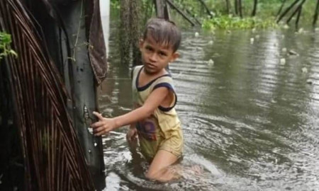 ভারী বৃষ্টিতে সেন্টমার্টিনে দুই শতাধিক ঘরবাড়ি পানিবন্দি