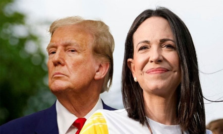 ট্রাম্পকে নোবেল শান্তি পুরস্কার উৎসর্গ করলেন মারিয়া কোরিনা