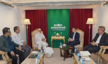 জামায়াত আমিরের সঙ্গে ডেনমার্কের রাষ্ট্রদূতের সৌজন্য সাক্ষাৎ