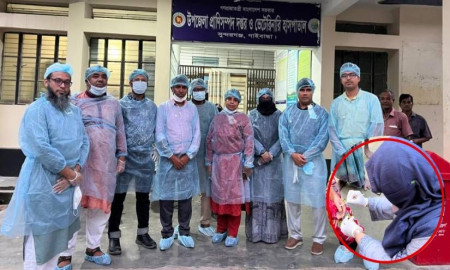 গাইবান্ধায় অ্যানথ্রাক্স আক্রান্ত এলাকায় সরেজমিনে তদন্তে বাকৃবি গবেষক দল