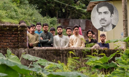 মুক্তিযুদ্ধে শহীদ চাকসু জিএস আব্দুর রবের কবর জিয়ারতে শিবিরের প্যানেল থেকে বিজয়ীরা