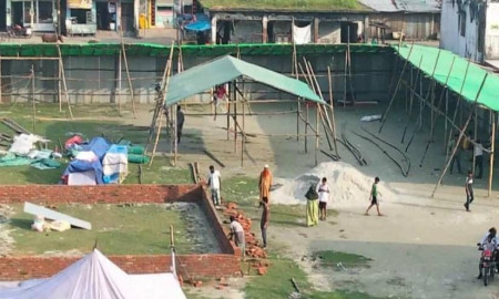 অনুমতি ছাড়াই স্টেডিয়াম দখল করে মেলার আয়োজন, স্থানীয়দের ক্ষোভ