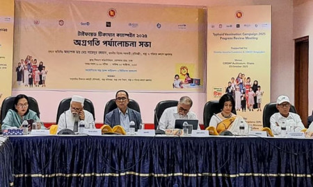 ১০ দিনে টাইফয়েড টিকা পেয়েছে এক কোটি ৭০ লাখ শিশু
