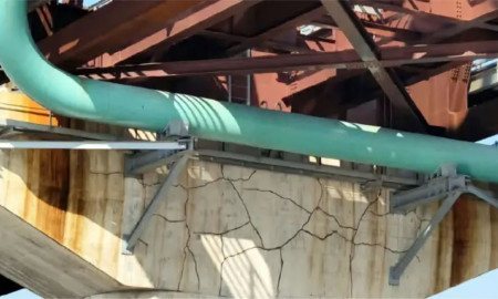 যমুনা রেলসেতুর পিলারে চুলাকৃতির ফাটল!