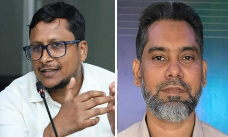 ইউটিএল জবি শাখার আহ্বায়ক অধ্যাপক আবু লায়েক, সদস্য সচিব অধ্যাপক সাদী