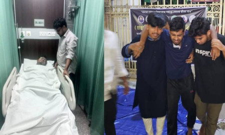 ক্লাস শুরুর দাবিতে অনশন, অসুস্থ হয়ে হাসপাতালে ভর্তি ২ শিক্ষার্থী