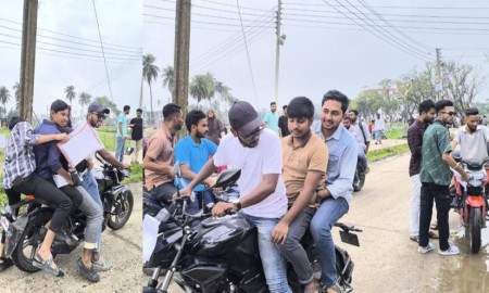 ইজিবাইক ধর্মঘটে শিক্ষার্থীদের মানবিক উদ্যোগ, পরীক্ষার্থীদের জন্য ফ্রি বাইক সার্ভিস