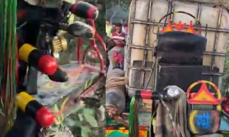 ঝিনাইদহ-চুয়াডাঙ্গা সড়কে আলমসাধু চালকের মর্মান্তিক মৃত্যু