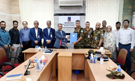 শান্তিরক্ষা প্রশিক্ষণ ও গবেষণায় একসঙ্গে কাজ করবে ঢাবি ও বিপসট