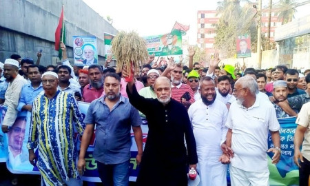 ৭ নভেম্বর বিপ্লব ও সংহতি দিবস উপলক্ষে টঙ্গীতে বিএনপির বর্ণাঢ্য র‍্যালি