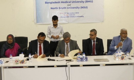 এআই ব্যবহারসহ গবেষণা এগিয়ে নিতে বিএমইউ-এনএসইউর সমঝোতা স্মারক