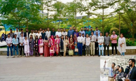 প্রিটি গ্রুপ পরিদর্শনে সোনারগাঁও বিশ্ববিদ্যালয়ের টেক্সটাইল শিক্ষার্থীরা