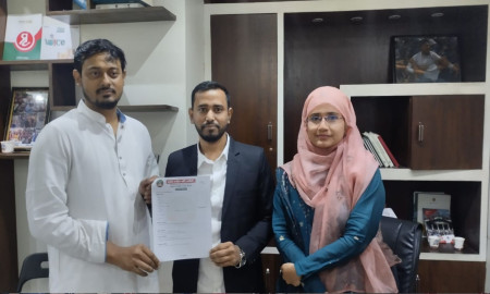 এনসিপির মনোনয়ন নিলেন নজরুল বিশ্ববিদ্যালয়ের সাবেক শিক্ষার্থী মুমিনুল