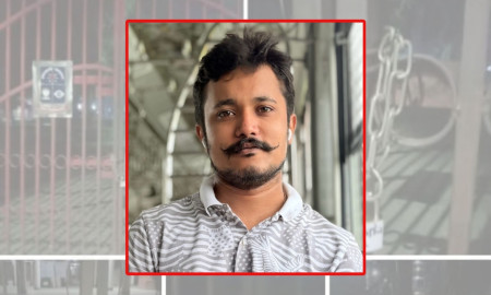 ঢাবিতে তালা লাগানোর নেতৃত্ব দেন ছাত্রলীগ নেতা সায়েম