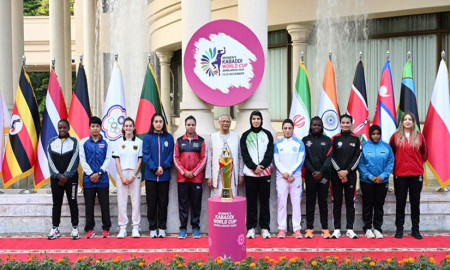 যমুনায় ট্রফি উম্মোচন, নারী কাবাডি বিশ্বকাপের জন্য প্রস্তুত বাংলাদেশ