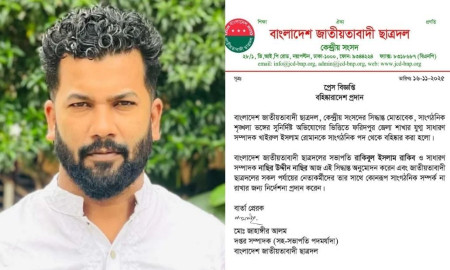 মির্জা ফখরুলের ধমক দেওয়ার ভিডিও শেয়ার করায় ছাত্রদল নেতা বহিষ্কার