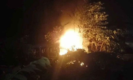 কেরানীগঞ্জে থানায় আগুন