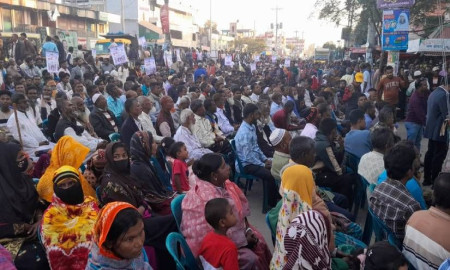 নওগাঁ-৩ আসনের মনোনীত প্রার্থী পরিবর্তনের দাবিতে বিক্ষোভ