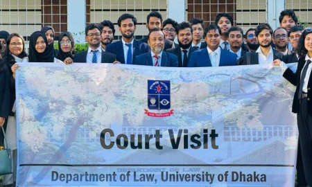 বিচার প্রক্রিয়া প্রত্যক্ষ করলেন ঢাবির আইন বিভাগের ৫০তম ব্যাচের শিক্ষার্থীরা