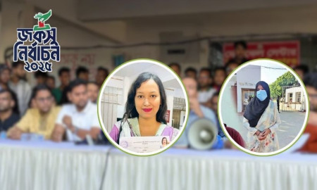জকসুতে ছাত্রদল সমর্থিত প‍্যানেলে দুই নারী প্রার্থী, কে কোন পদে?