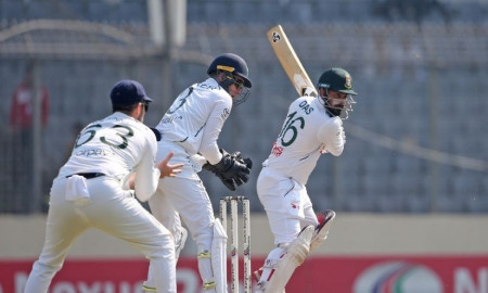 মুশফিকের শততম টেস্টে লিটনের দৃষ্টিনন্দন সেঞ্চুরি