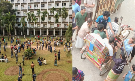 ভূমিকম্পের সময় ঢাবির হল থেকে লাফ দিয়ে ৪ শিক্ষার্থী আহত