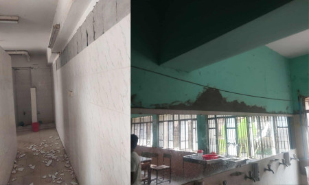 ভূমিকম্পের সময় ভবন থেকে লাফ দিয়ে ডুয়েটের দুই শিক্ষার্থী আহত