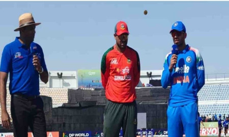ফাইনালে ওঠার লড়াইয়ে ভারতের বিপক্ষে ব্যাটিংয়ে বাংলাদেশ