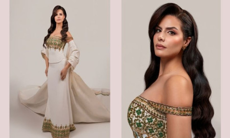 মিস ইউনিভার্সের মঞ্চে আলো ছড়ালেন ফিলিস্তিনি মডেল নাদিন আইয়ুব