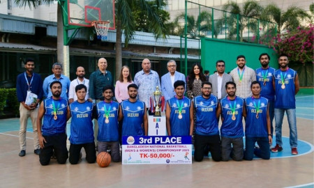 জাতীয় বাস্কেটবল চ্যাম্পিয়নশিপে এআইইউবি’র ব্রোঞ্জ জয়
