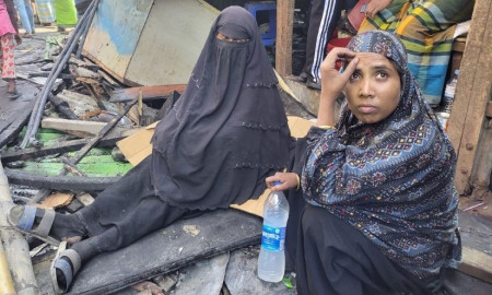 আগুনে নিঃস্ব কড়াইল বস্তিবাসী, খোলা আকাশের নিচে মানবেতর জীবন