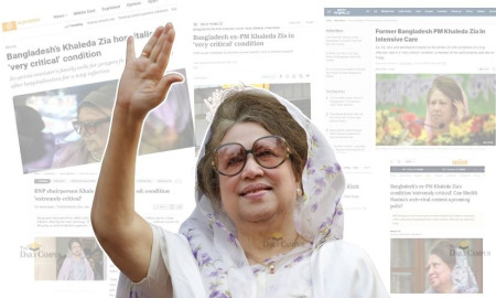 আন্তর্জাতিক গণমাধ্যমে সরব খালেদা জিয়ার অসুস্থতার খবর