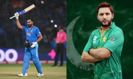 শহীদ আফ্রিদির রেকর্ড ভেঙে  ছক্কার কিং হলেন রোহিত শর্মা