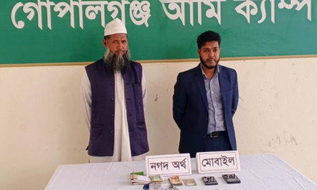 গোপালগঞ্জে সাংবাদিক পরিচয়ে চাঁদাবাজি, আটক ২