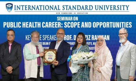 জনস্বাস্থ্য পেশার সম্ভাবনা নিয়ে আইএসইউতে আন্তর্জাতিক বিশেষজ্ঞের সেমিনার