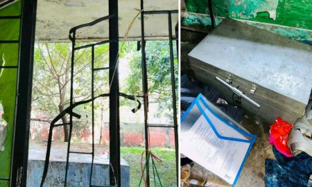 শেকৃবির শেরেবাংলা হলে জানলার গ্রিল কেটে চুরি