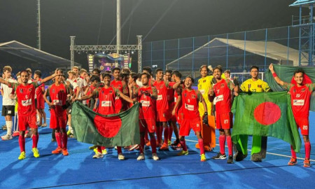 আমিরুলের হ্যাটট্রিকে বিশ্বকাপের ‘চ্যালেঞ্জার চ্যাম্পিয়ন’ বাংলাদেশ