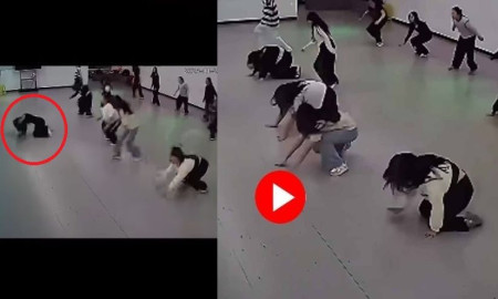 নাচের ক্লাসে লুটিয়ে পড়লেন শিক্ষিকা, মুদ্রা ভেবে অনুকরণ ছাত্রীদেরও