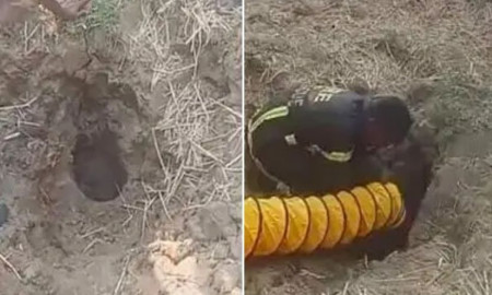 ৩৫ ফুট গভীর নলকূপের পাইপে আটকা দুই বছরের শিশু, জীবিত উদ্ধারের চেষ্টা