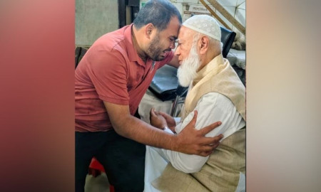 জামায়াত আমিরকে ধরে কান্নায় ভেঙে পড়লেন হাদির বড় ভাই