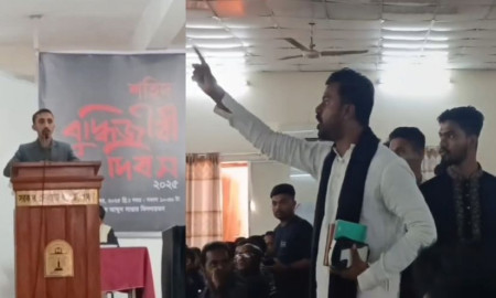 গোলাম আযম ও নিজামীকে সূর্যসন্তান বলায় ছাত্রদল-ছাত্রশিবির নেতাকর্মীদের হট্টগোল