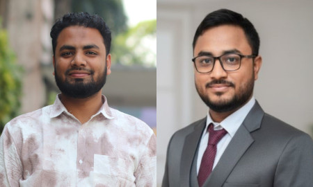 ডুয়েট ইংলিশ ল্যাঙ্গুয়েজ ক্লাবের সভাপতি আব্দুল্লাহ ইমন, সাধারণ সম্পাদক ওমর ফারুক