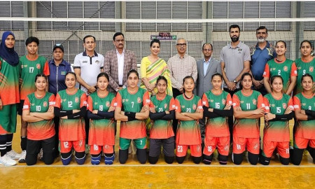 মালদ্বীপে কাভা কাপে অংশ নিতে প্রস্তুত বাংলাদেশ নারী ভলিবল দল