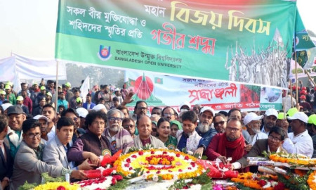 বাউবিতে যথাযোগ্য মর্যাদায় মহান বিজয় দিবস উদযাপন