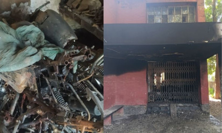 ফেনীতে রাতে আঁধারে গ্রামীণ ব্যাংকে আগুন দিল দুর্বৃত্তরা