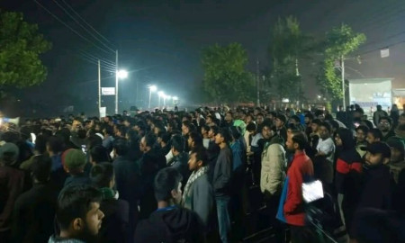 গোবিপ্রবিতে জয় বাংলা চত্বরকে শহীদ হাদি চত্বর ঘোষণা শিক্ষার্থীদের